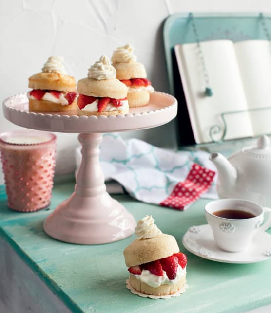 Shortcake fraises, érable et chocolat blanc