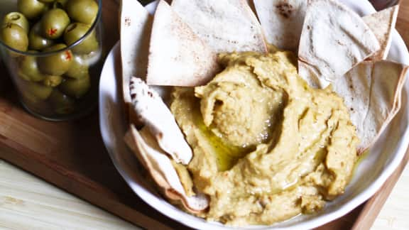 Houmous maison au ras-el-hanout