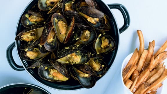 Moules à l'indienne