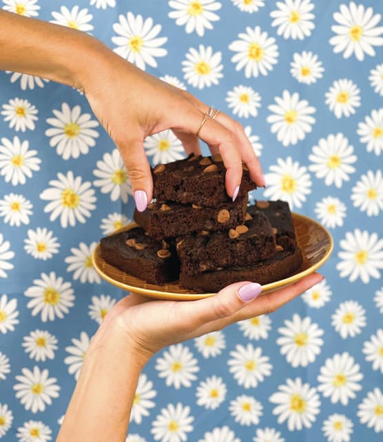 Brownies à la citrouille et à la tartinade de soya grillé