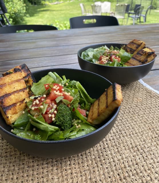 Tofu grillé sur le BBQ