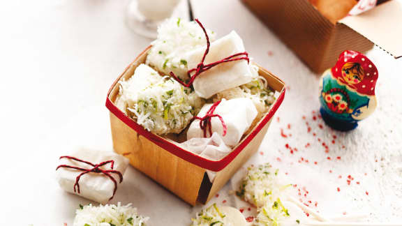 Guimauves lime et noix de coco