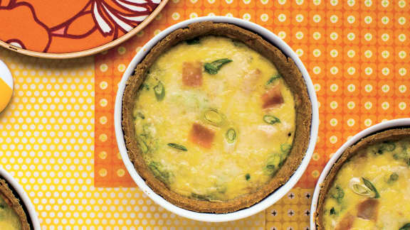 Quiche « sans gluten » au jambon et au fromage