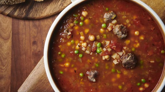 Chorba Turc (soupe aux boulettes de viande)