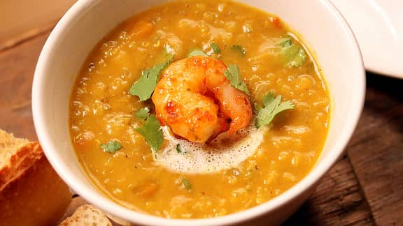 Soupe Dhal au lait de coco