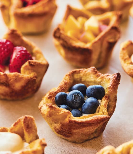 Tartelettes de pain doré