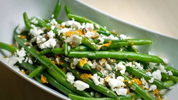 Sauté de haricots verts aux câpres