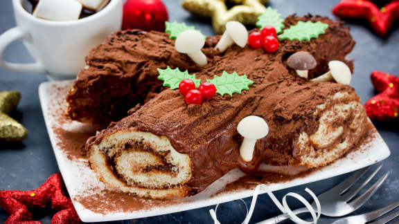 Comment rouler une bûche de Noël