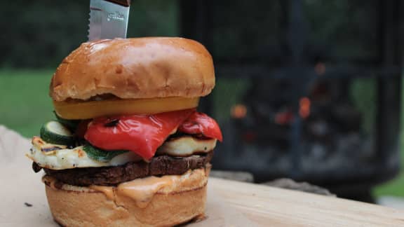 Mardi : Burger de portobello et de halloumi