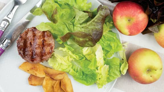 Mardi : Tournedos de boeuf à la pomme