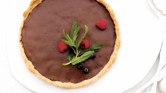 Tarte au chocolat et poivre des dunes