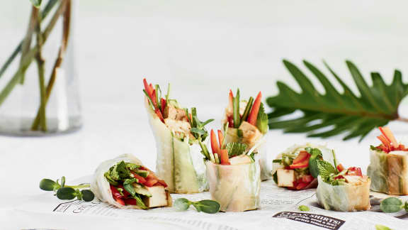 Rouleaux de printemps au tofu