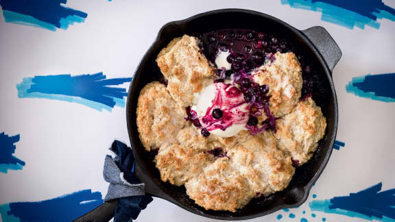 Cobbler aux bleuets