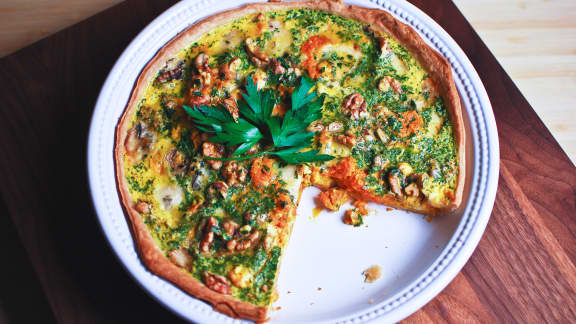 Vendredi : Quiche à la patate douce