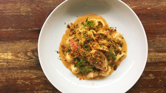 Mac and cheese au homard