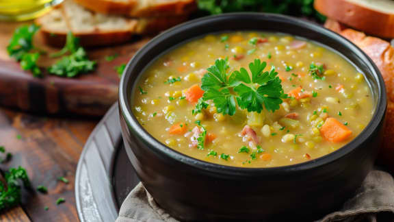 Soupe aux pois (mijoteuse)