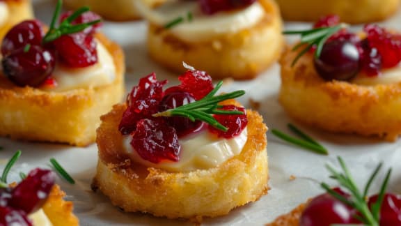 Découvrez la recette virale des bouchées au brie et canneberges pour Noël