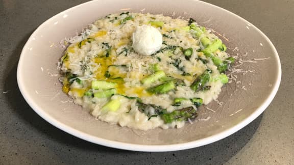 Risotto crémeux aux asperges