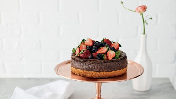 Gâteau au fromage et au chocolat