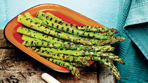 Asperges grillées au sésame