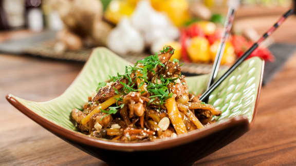 Sauté de poulet aux légumes