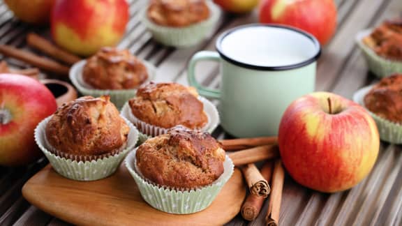 TOP : Nos meilleures recettes de muffins aux pommes