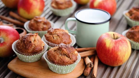 Muffins aux pommes