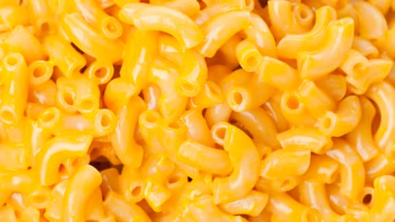 Le macaroni au fromage, en boîte
