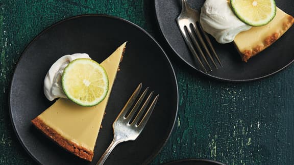 Tarte avocat et lime