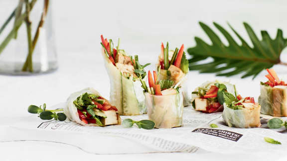 Rouleaux de printemps au tofu