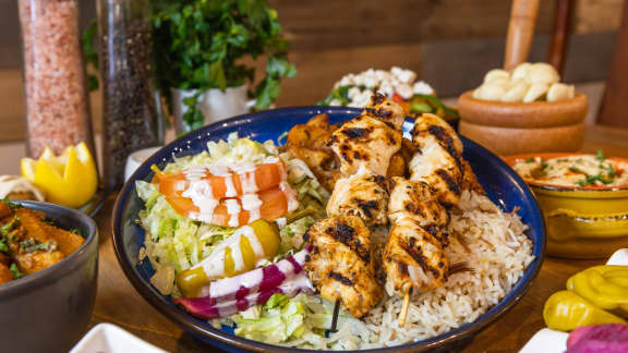 Poulet libanais shish taouk
