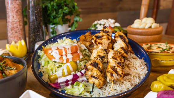 Poulet libanais shish taouk