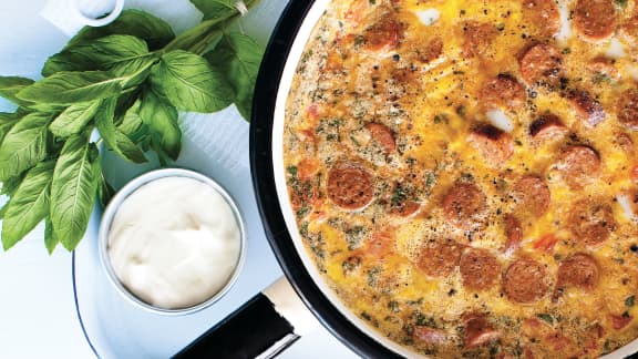 Lundi : Frittata à la merguez