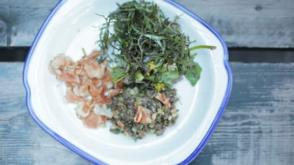 Tartare de coeurs d'agneau fumés