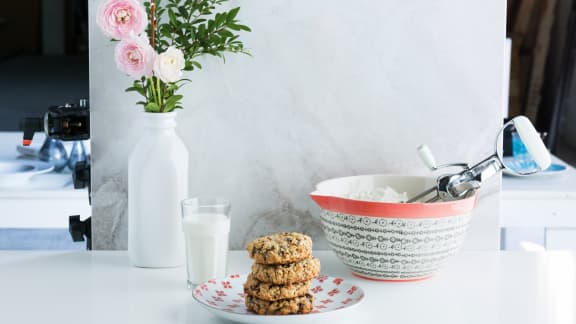 Galettes tendres à l'avoine et aux pépites de chocolat