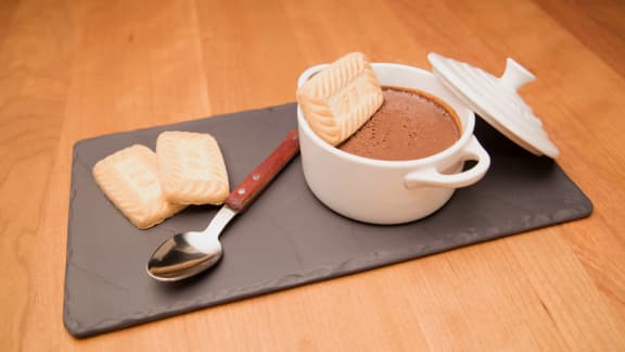 Pouding au chocolat noir et tofu soyeux