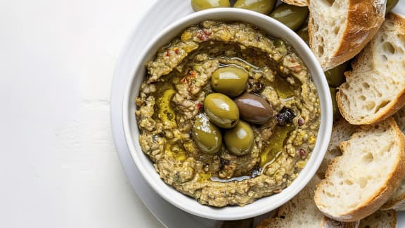 tapenade d'olives citronnée