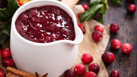 Sauce aux canneberges