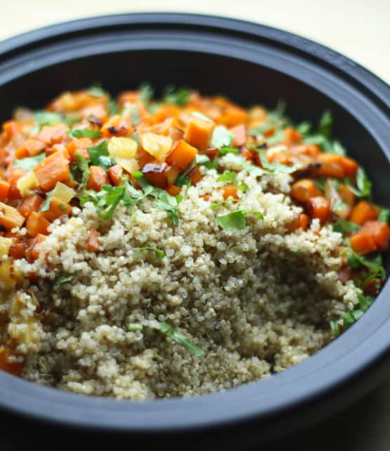 Couscous de quinoa aux légumes racines