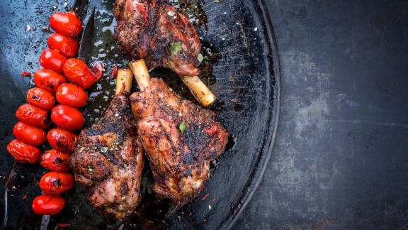 Agneau barbecue à la marocaine