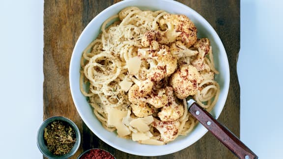 Pâtes de quinoa à la sauce au tofu et parmesan