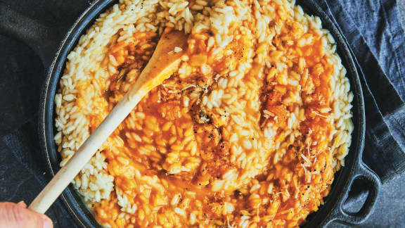 Jeudi : Risotto à la courge musquée