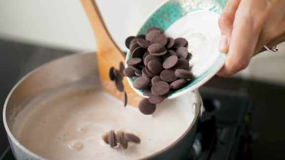 Préparer le mélange au chocolat