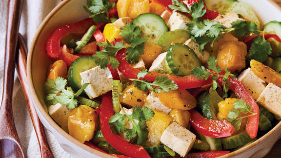 Salade asiatique tofu tout flamme