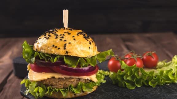 Végé burger aux haricots rouges