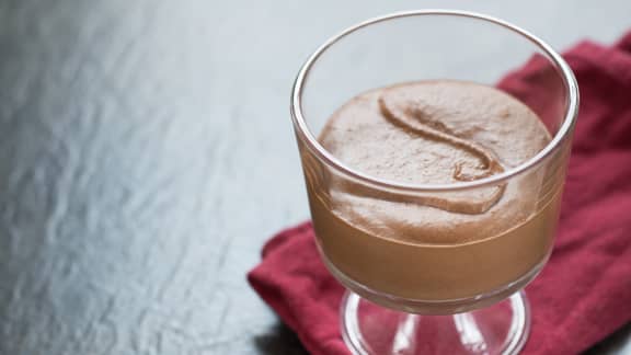 Mousse au chocolat sans oeufs