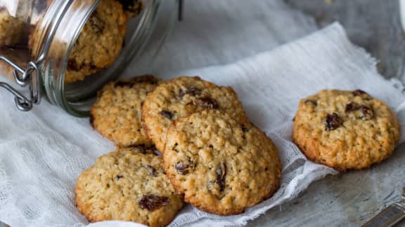 Biscuits au gruau, chocolat et noix