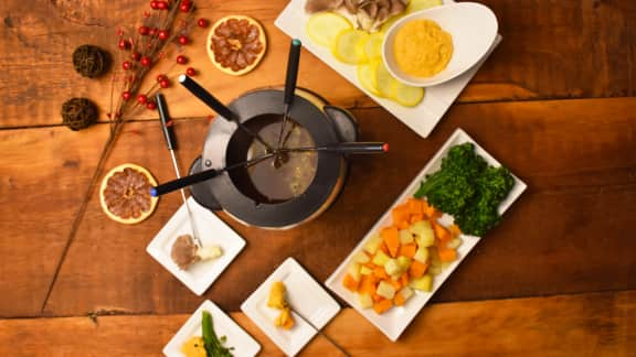 Fondue chinoise végétalienne