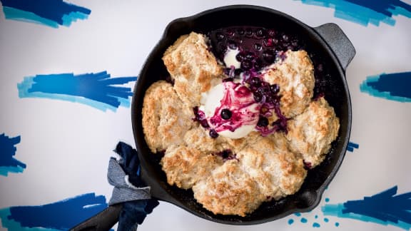 Cobbler aux bleuets