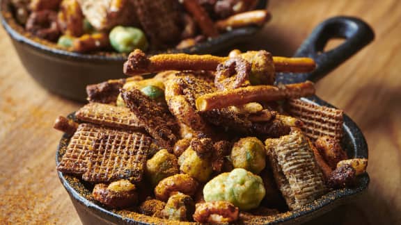 Grignotines salées et épicées